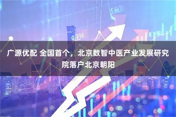 广源优配 全国首个，北京数智中医产业发展研究院落户北京朝阳